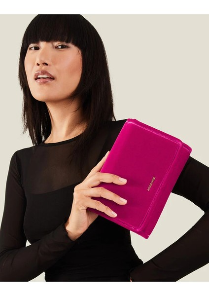 Velvet Çaapraz Çanta Fuşya fırsatları