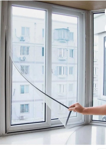 Kendinden Yapışkanlı Pencere Sineklik – 75X125 cm | Kolay Montaj – Yıkanabilir Tül