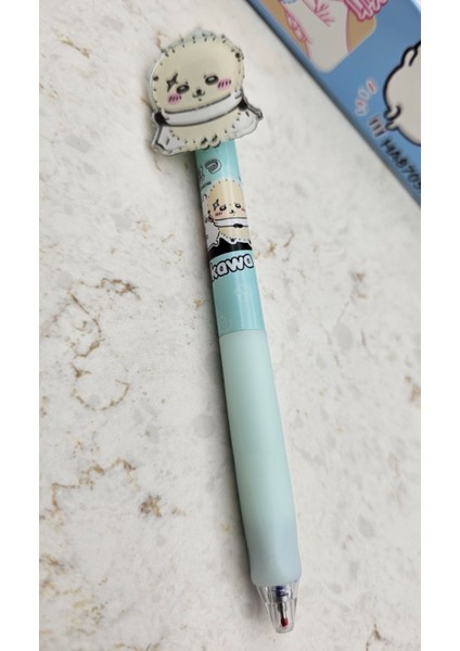 Sanrio Kawaii Sevimli Figürlü Silinebilir Tükenmez Kalem Mavi Mürekkep Silinebilir Hediyelik 1 Adet modelleri