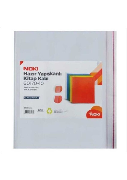 Şeffaf Yapışkanlı Kitap Kabı 10’lu Set – Kolay Kullanım
