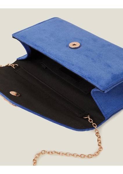 Suedette Clutch Cobalt modelleri