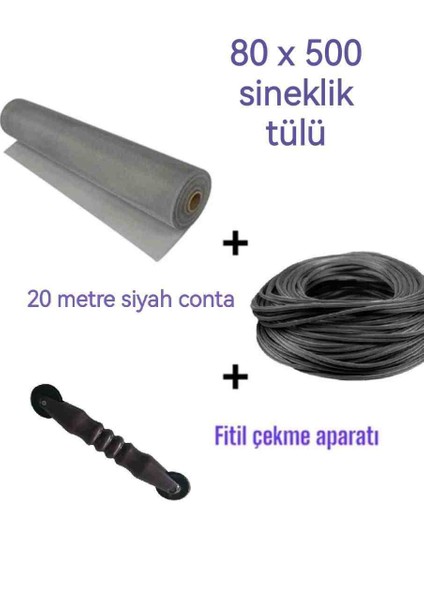 Fiberclass 80X500 Sıkıştırma Aparatı ve 20 mt Siyah Fitil