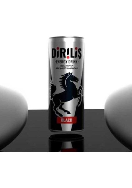 Siyah Enerji Içeceği – 250 ml x 24’lü Paket | Ekstra Güç, Yoğun Aroma, %100 Yerli Üretim