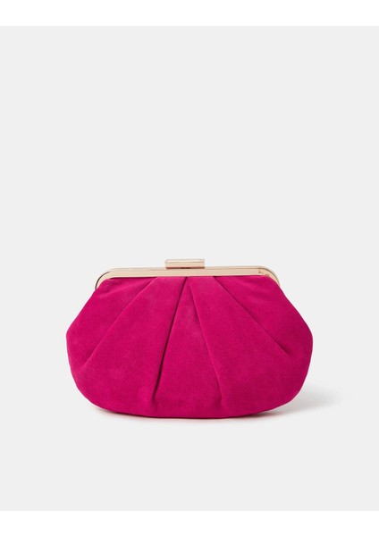 Süet Clutch Fuşya indirimleri