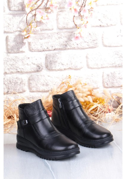 B002 Rahat Esnek Kaymaz Taban Yumuşak Hakiki Deri Kadın Bot indirimleri