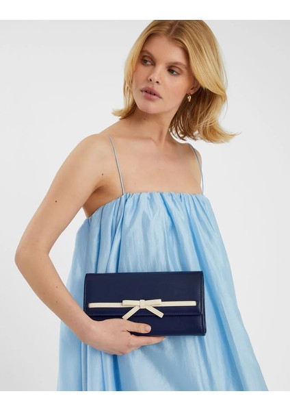 Şeritli Gece Çantası