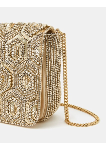 Boncuk Işlemeli Abiye Çanta modelleri