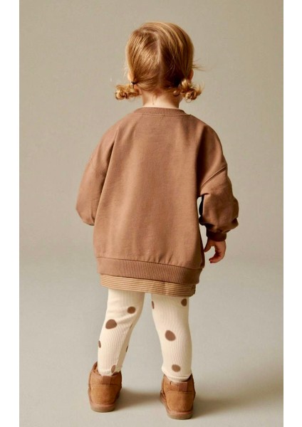 Kız Çocuk Baskılı 3 Iplik Şardonsuz Takım fiyatları