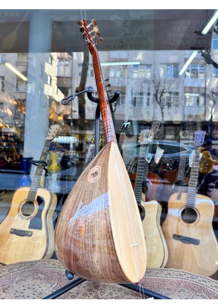 Kısa Sap Yarı Profesyonel Ceviz Bağlama 40 Tekne Jak Girişli