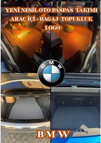 Bmw Ix1 2024 Yeni Nesil Eva Akıllı Oto Paspas Seti / Araç Içi + Bagaj + Topukluk