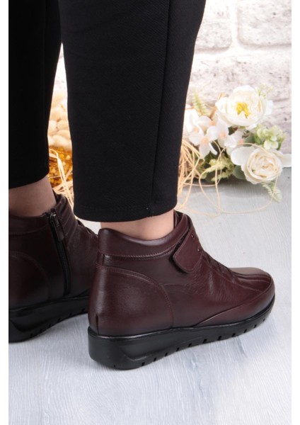 7118 Rahat Esnek Kaymaz Taban Yumuşak Hakiki Deri Kadın Bot fırsatları