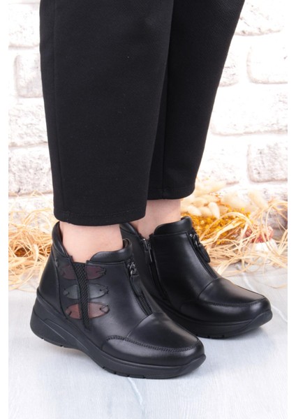 Z014 Rahat Esnek Kaymaz Taban Yumuşak Hakiki Deri Kadın Bot modelleri