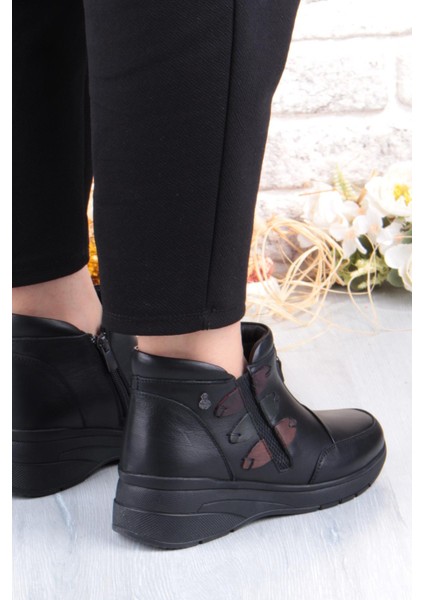 Z014 Rahat Esnek Kaymaz Taban Yumuşak Hakiki Deri Kadın Bot fırsatları