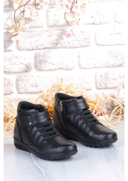 7118 Rahat Esnek Kaymaz Taban Yumuşak Hakiki Deri Kadın Bot indirimleri