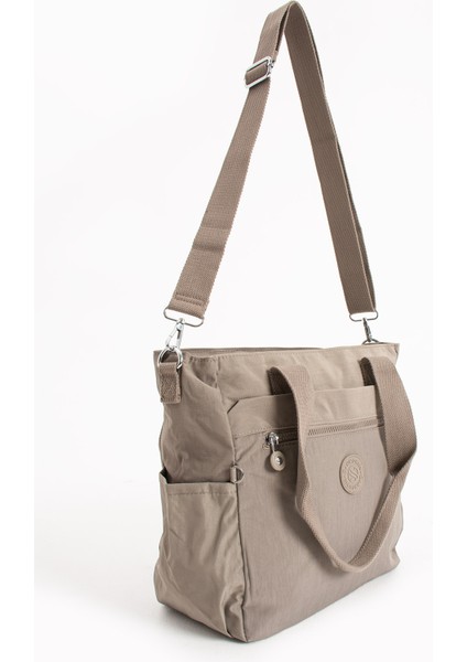 Çok Cepli Kadın Omuz Çantası Orta Boy Günlük HV3032 Vizon fiyatları