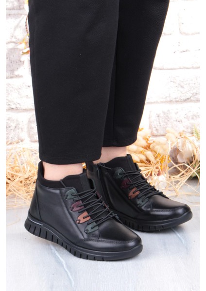 Z433 Rahat Esnek Kaymaz Taban Yumuşak Hakiki Deri Kadın Bot modelleri