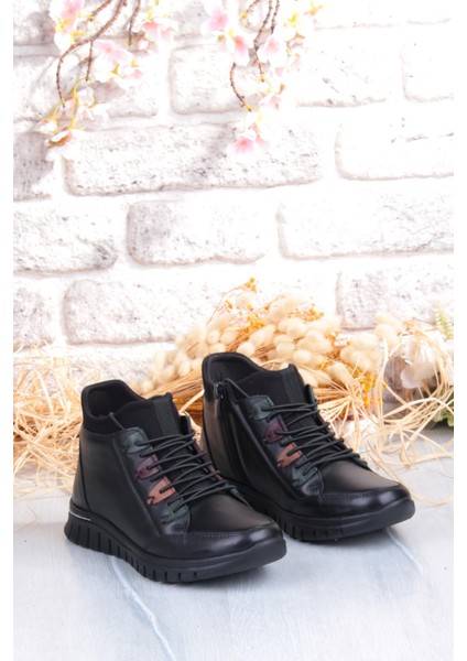 Z433 Rahat Esnek Kaymaz Taban Yumuşak Hakiki Deri Kadın Bot indirimleri