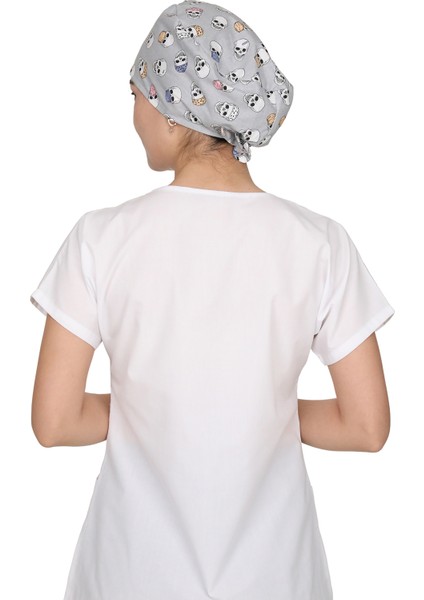 Kuru Kafa Desenli Doktor Hemşire Aşçı Bonesi Unisex Cerrahi Bone modelleri