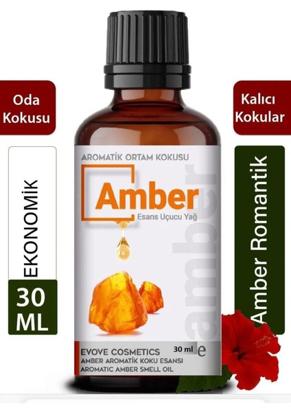 Amber Çiçeği Esansiyel Yağ Oda Kokusu Mega Boy 30ML Difüzör Buhar Makinesi Buhardanlık Yağı