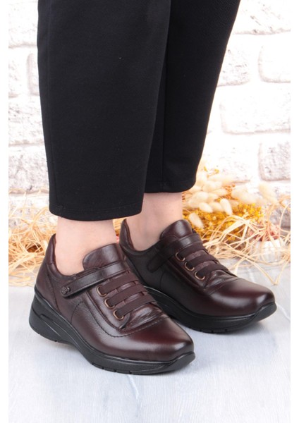 Z010 Comfort Yumuşak Esnek Kauçuk Kaymaz Taban Hakiki Deri Kadın Ayakkabı modelleri