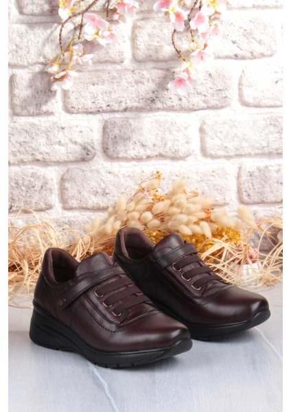 Z010 Comfort Yumuşak Esnek Kauçuk Kaymaz Taban Hakiki Deri Kadın Ayakkabı indirimleri