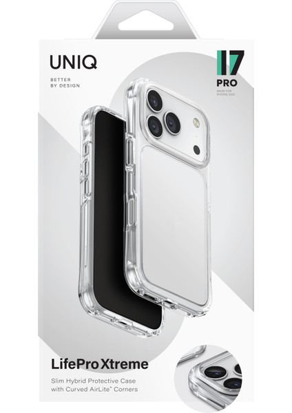 Iphone 17 Pro Kılıf Lifepro Xtreme Airlite™ Köşe Koruma Teknolojisi Şeffaf Kapak