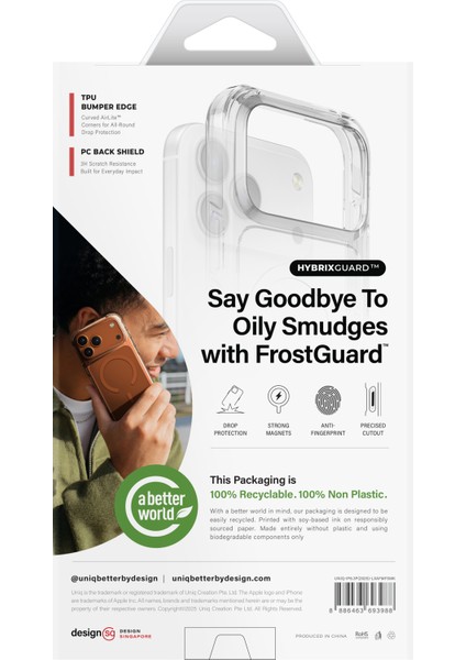 Iphone 17 Pro Kılıf Lifepro Xtreme Airlite™ Köşe Teknolojisi Magsafe Kapak