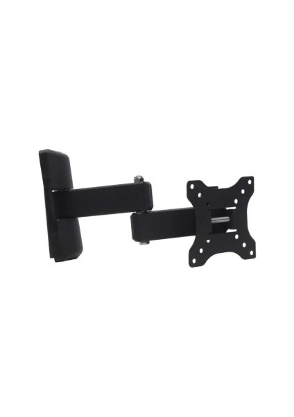 Hareketli Kilitli TV Askı Aparatı 10-27 Ekran Boyutu İçin Duvara Montaj Siyah