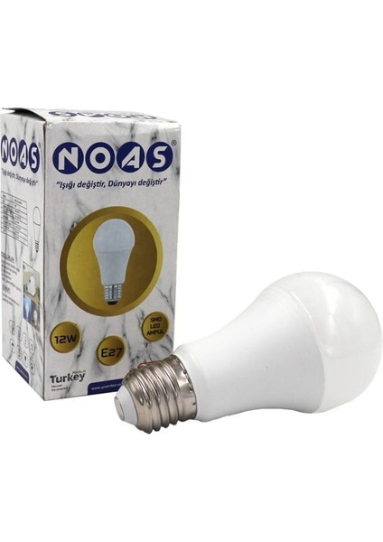 12W LED Ampul Günışığı 3200K E27 Duy