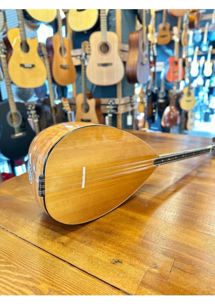 Kısa Sap Üst Seri Tam Profesyonel Ardıç Bağlama 40 Tekne