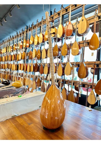 Kısa Sap Üst Seri Tam Profesyonel Ardıç Bağlama 40 Tekne