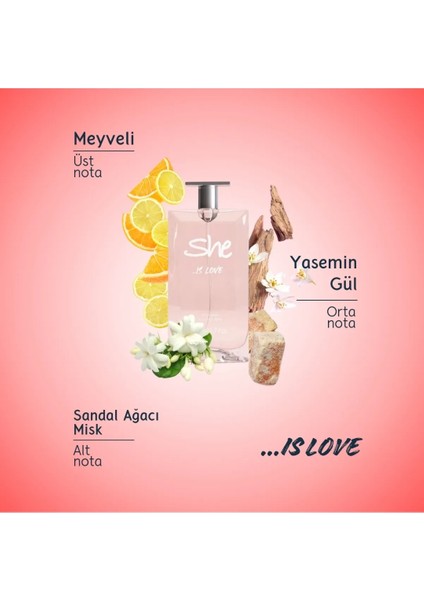 She Is Love Kadın Parfümü Edt 50 ml-Verdant Essencez - Çiçeksi Kadın Vücut Spreyi 150Ml fiyatları