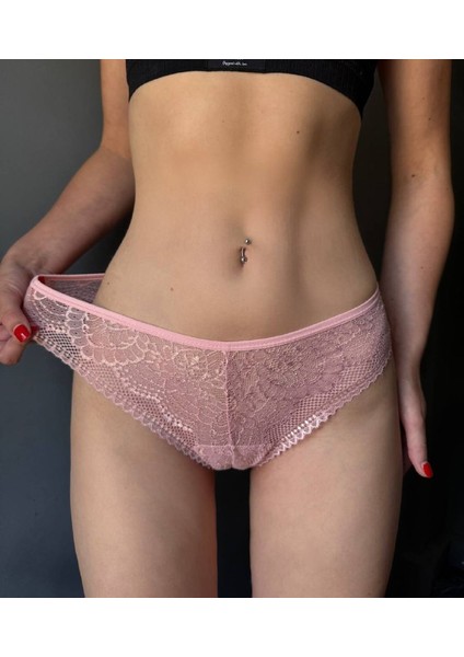 Lingerie Dantelli Slip Külot – 5 Renk Seçenekli modelleri