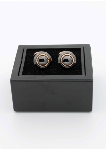 Rose Siyah Lüx Kol Düğmesi fırsatları