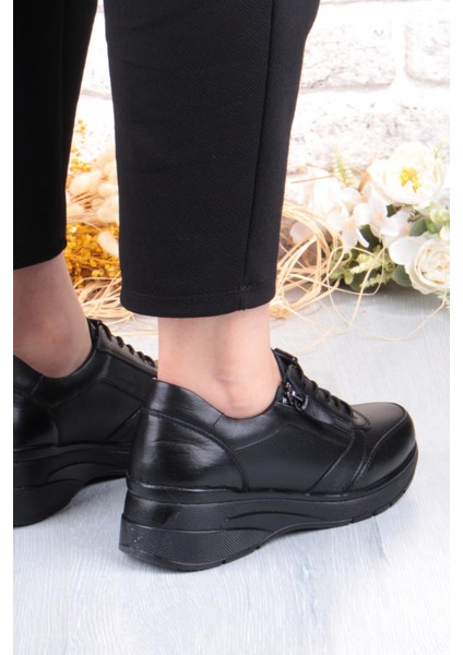 9402 Comfort Yumuşak Esnek Kauçuk Kaymaz Taban Hakiki Deri Kadın Ayakkabı fırsatları