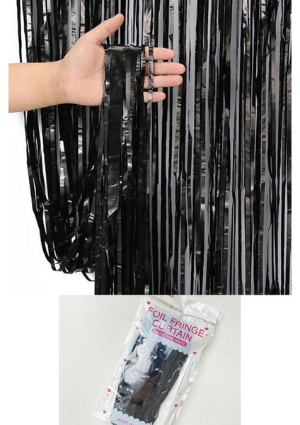 Siyah Fon Perde Arka Fon Duvar Perdesi Kapı Perdesi Siyah