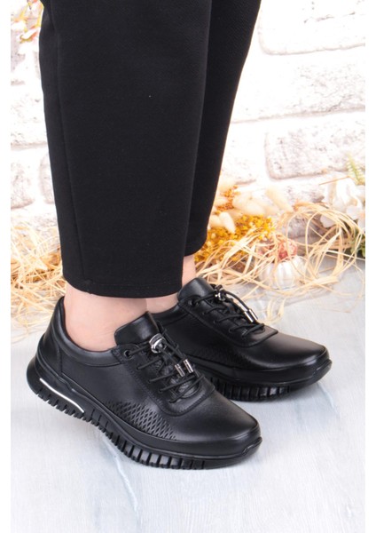 9407 Comfort Yumuşak Esnek Kauçuk Kaymaz Taban Hakiki Deri Kadın Ayakkabı modelleri