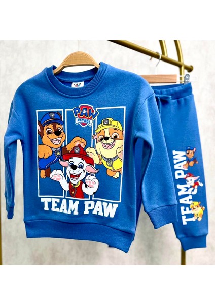 Erkek Çocuk Paw Patrol 3 Iplik Kumaş Takım