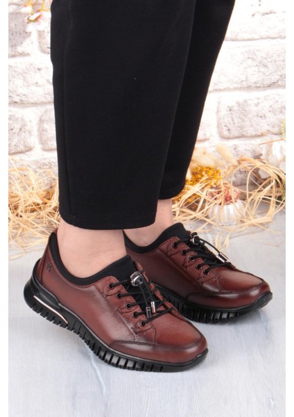 9513 Comfort Yumuşak Esnek Kauçuk Kaymaz Taban Hakiki Deri Kadın Ayakkabı modelleri