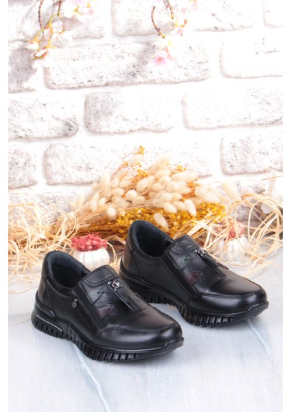 Z006 Comfort Yumuşak Esnek Kauçuk Kaymaz Taban Hakiki Deri Kadın Ayakkabı indirimleri