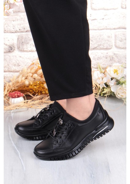 9513 Comfort Yumuşak Esnek Kauçuk Kaymaz Taban Hakiki Deri Kadın Ayakkabı fiyatları