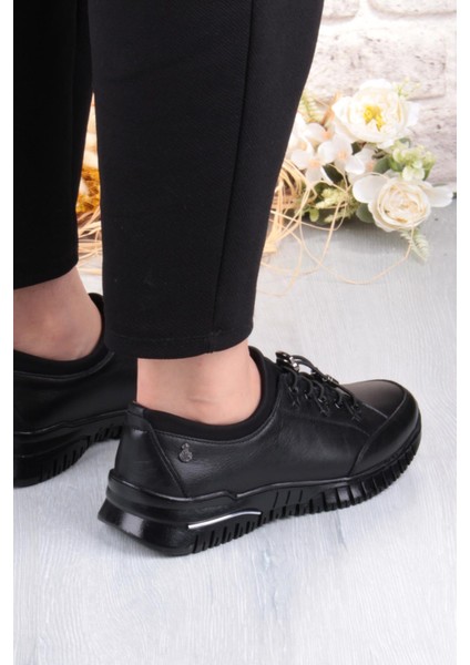 9513 Comfort Yumuşak Esnek Kauçuk Kaymaz Taban Hakiki Deri Kadın Ayakkabı fırsatları