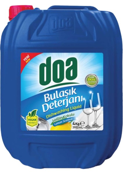 Doa Sıvı Bulaşık Deterjanı Limon Kokulu 4 kg