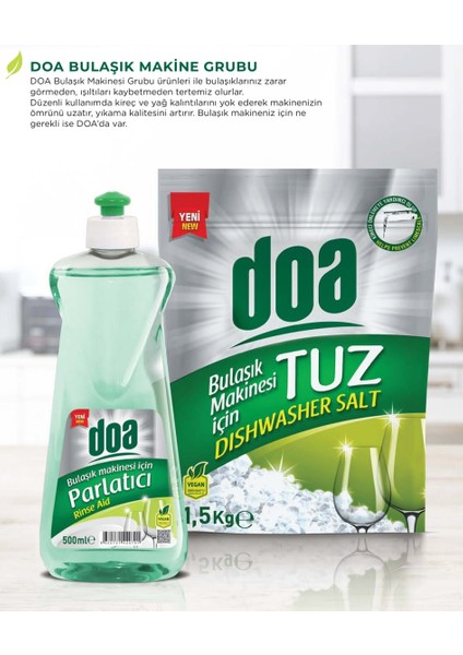 Doa Bulaşık Makinesi Parlatıcı 500 ml & Tuz 1,5 kg fiyatları