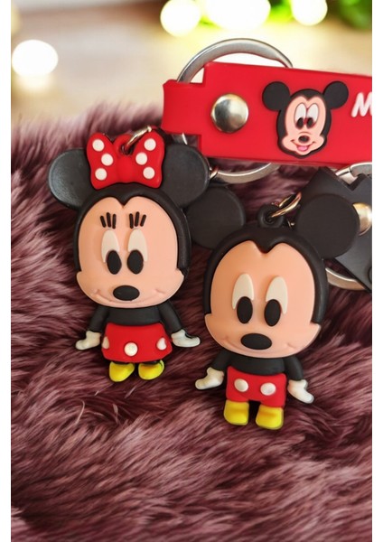 Mickey & Minnie Çanta Süsü ve Anahtarlık Disney 2'li Set fırsatları