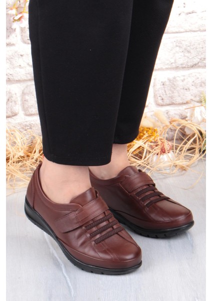 7679 Comfort Yumuşak Esnek Kauçuk Kaymaz Taban Hakiki Deri Kadın Ayakkabı modelleri