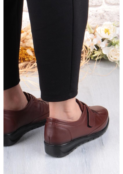 7679 Comfort Yumuşak Esnek Kauçuk Kaymaz Taban Hakiki Deri Kadın Ayakkabı fırsatları