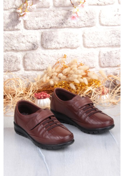 7679 Comfort Yumuşak Esnek Kauçuk Kaymaz Taban Hakiki Deri Kadın Ayakkabı indirimleri