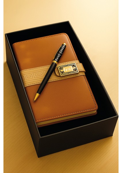 Kişiye Özel Isimli Kalem ve Çizgili Ajanda Defter Seti ,100 Yaprak, Şık Kutulu fiyatları