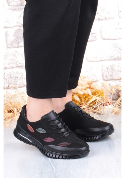 9406 Comfort Yumuşak Esnek Kauçuk Kaymaz Taban Hakiki Deri Kadın Ayakkabı modelleri